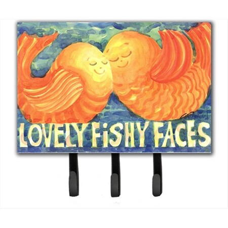 Carolines Treasures Fish Kissing Fish Leash Holder or Key Hook 6052TH68